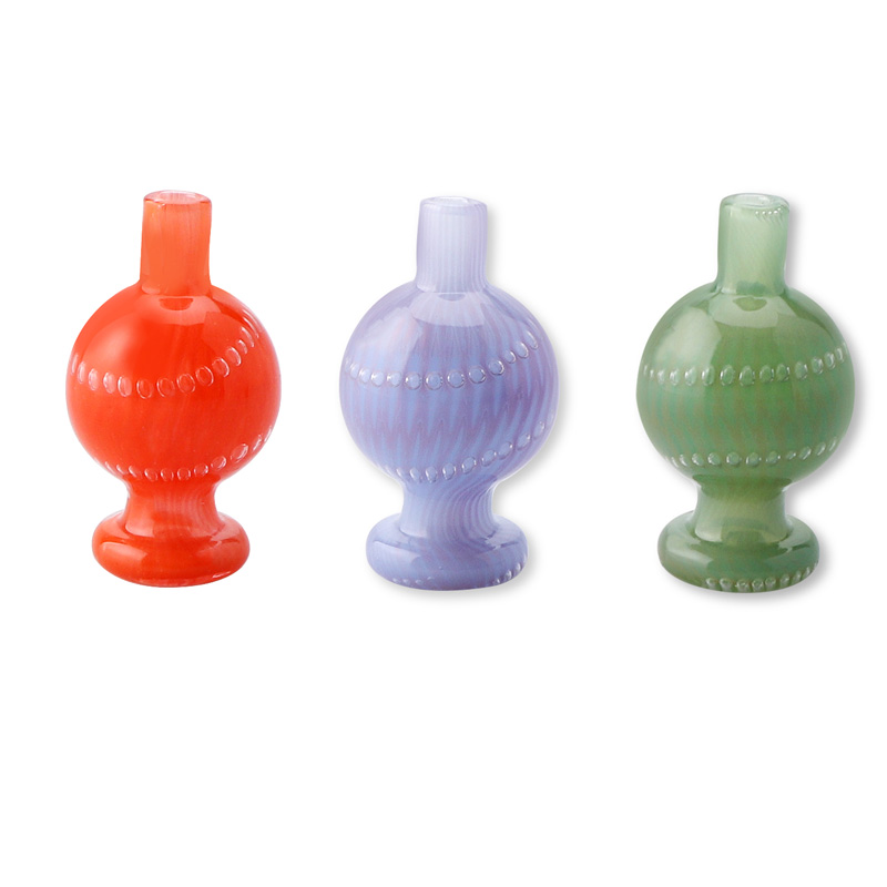 

New US Color Glass Bubble Carb Cap 26mmOD Glass Carb Caps Colorful Heady Carb Cap For Quartz Banger Nails Glass Bongs Dab Rigs