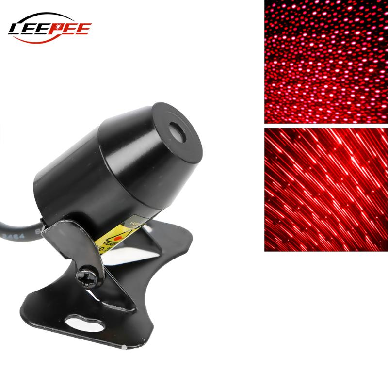 

LEEPEE LED Atmosphere Light Ambient Star Auto Roof Car Interior Decorative Lamp USB Plug Spotlight Remote Control Music Sound