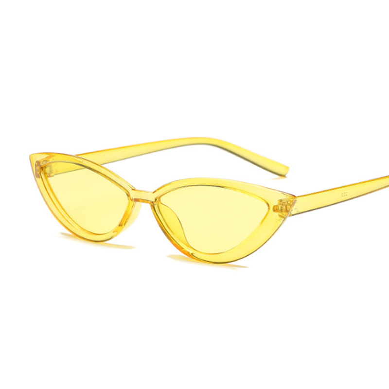 

Vintage Cat Eye Sunglasses Women Brand Designer Sunglasses Female Transparent Ocean Color Cute Sexy Vintage Red Black Pink