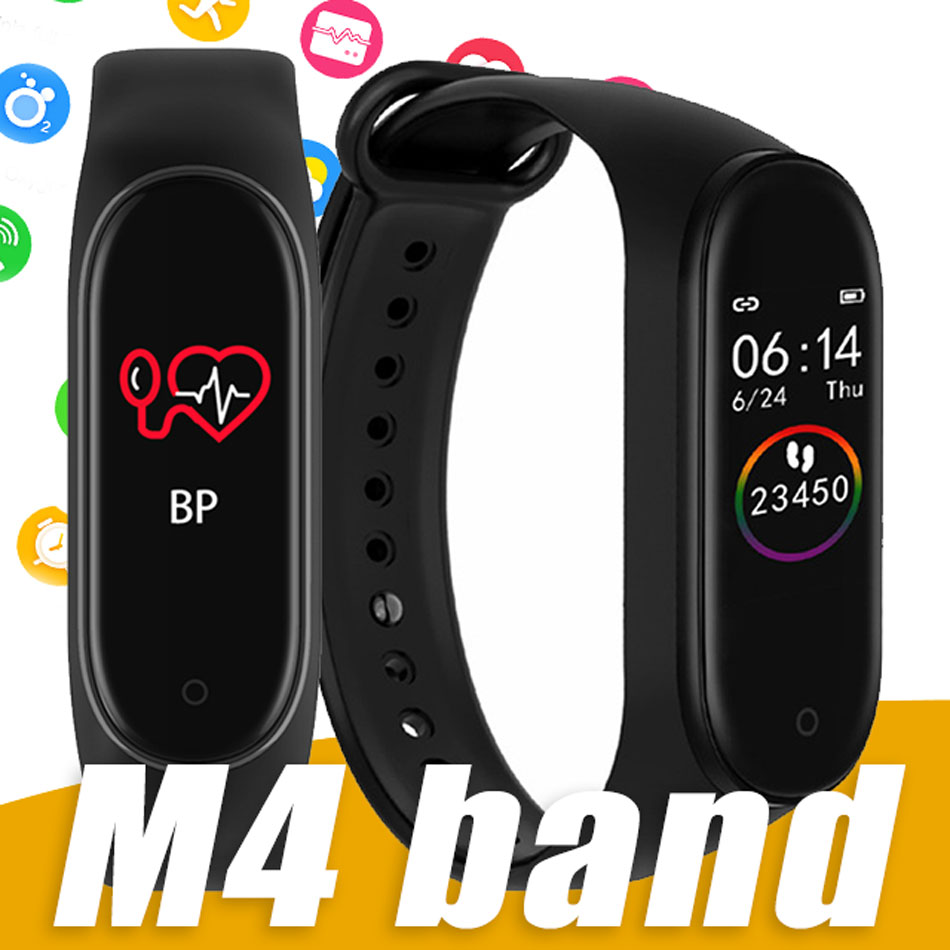 

New M4 Smart Bracelet Fitness Tracker Heart Rate Monitor IP67 Waterprooof Smart Watch For Universial Android Phone with Retail Box