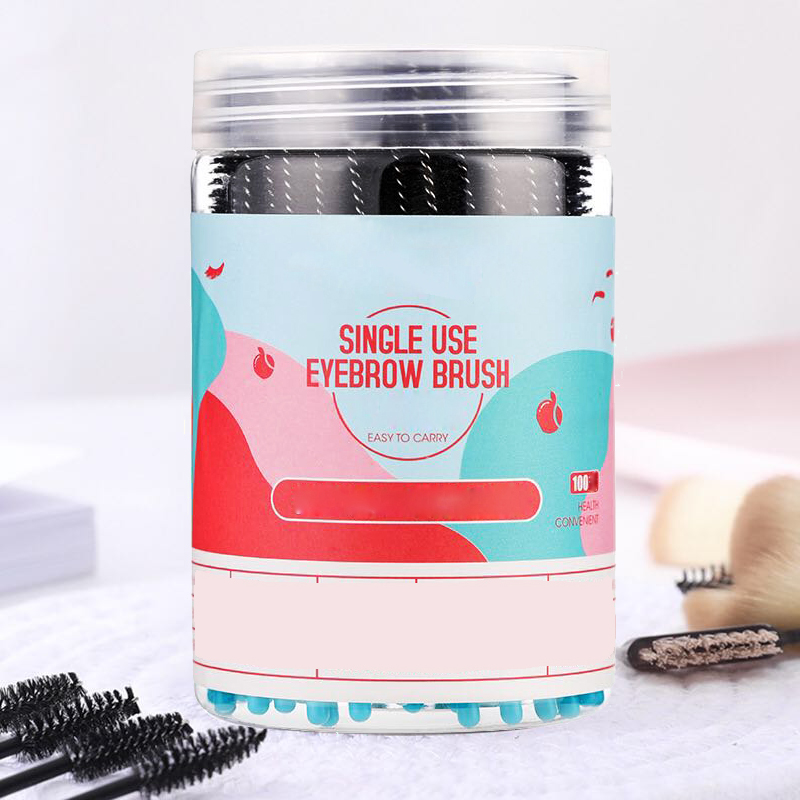 

100pcs/bottle Disposable Eyebrow Brush dust-proof Eyelash Brush Cosmetic Eye lash Extension Cleaning Brushes Makeup Tools