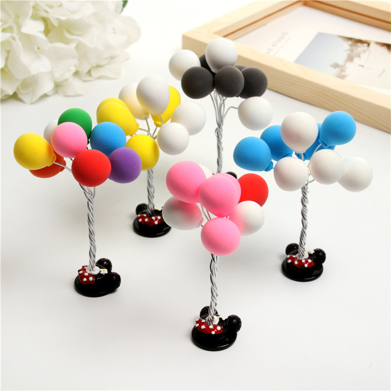 

Car Decoration Cute Dashboard Decoration Soft Pink Furnishings Creative Colorful Car Mounted Advertising Balloon 3D D