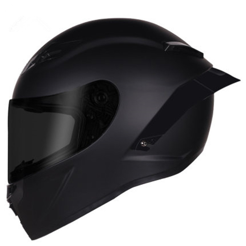 

Full Face Motorcycle Helmet Motocross Racing With Rainbow Visor Helmet Casco De Moto Capacete DOT approved matte black, Matte black-clear