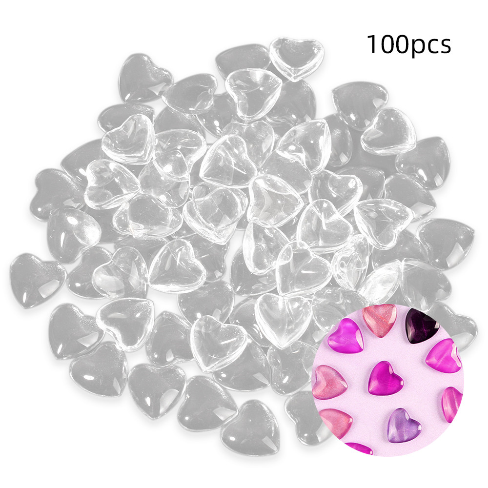 

New 100pcs Nail Polish Display Art Tips Heart-shaped Designs Swatches Showing Shelf Salon Clip Palette Nails Tools Manicure