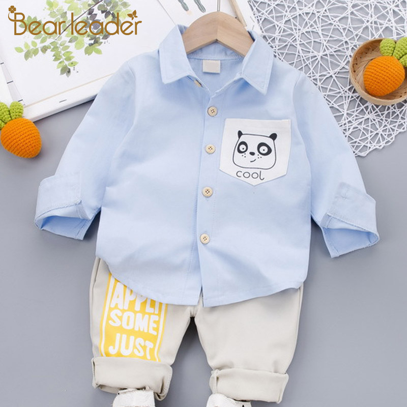 

Bear Leader Toddler Children Clothing Set Boys Autumn Casual Outfits 2Pcs Cartoon Shirt Letter Pants Girls Cute Bear Print Suit, Ah3047yellow