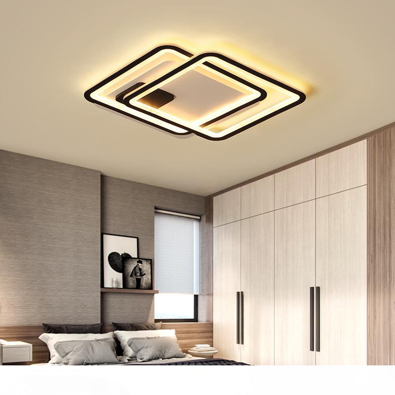 

Minimalism Square plafon led Modern led ceiling lights for living room lights bedroom led lamp Black ceiling lamp light fixtures