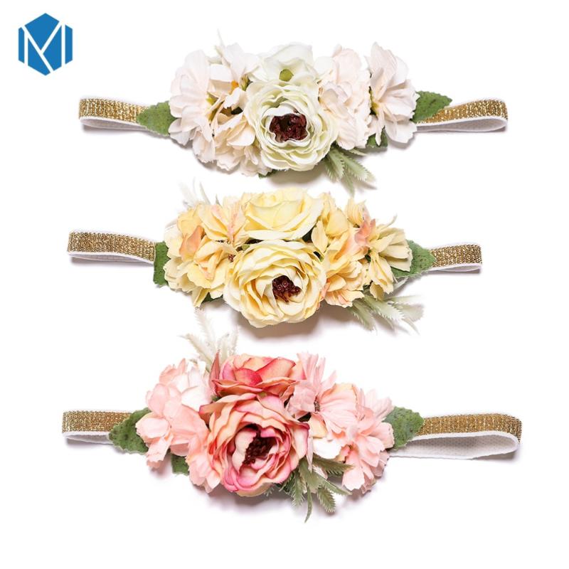 

2020 New Years Children Floral Headbands for Kids Garland Summer Party Flower Headbands Spring Festival Turban bandeau cheveux