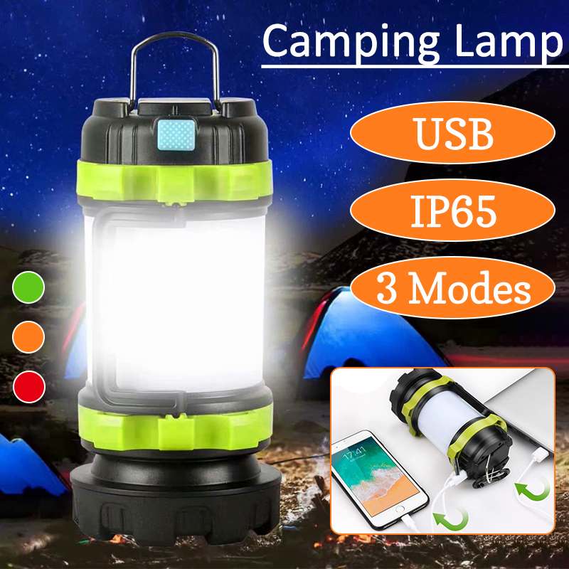 

LED Camping Light USB Rechargeable Dimmable Portable Spotlight Work Light Waterproof Searchlight Emergency Torch