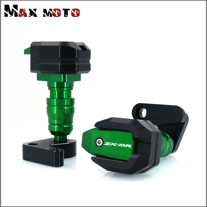 

For ZX-10R ZX10R ZX 10R 2008 2009 2010 Motorcycle CNC Falling Protection Frame Slider Fairing Guard Crash Pad Protector