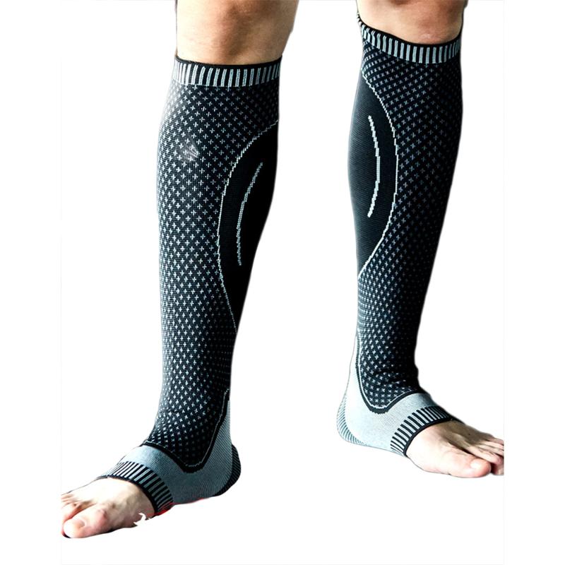 

Males Knee Pads Sports Basketball Running Warm Riding Long Lengthened Men's Warmth Wear Knee Thickened Leg Guard Calf Sleeves, Black