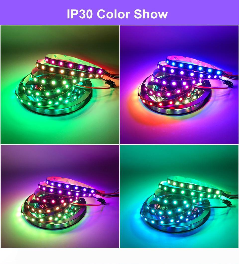 

12V WS2811 5050 RGB LED Flexible Strip Light Tape Pixel 5M 150LED 300LED Addressable Magic Color IP20 IP65 IP67 christmas lights