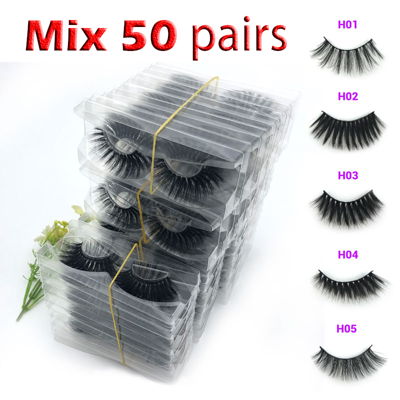 

Wholesale 20/30/50/100/200 pairs no box Eyelashes 3D Mink Lashes Handmade Dramatic Lashes 28 styles cruelty free mink