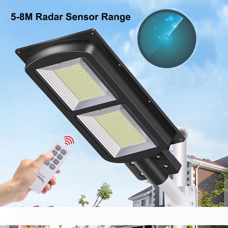 

All in One Solar Street Light 30W 60W 90W 120W 150W Solar Street Light with Pole Radar Sensor Outdoor Lighting 4 modes