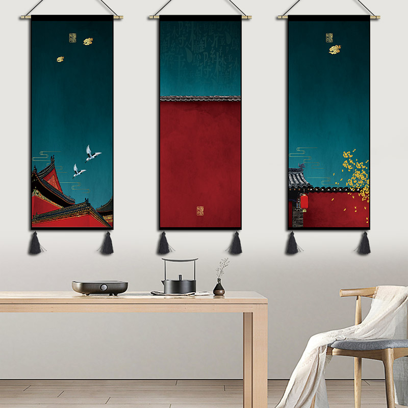 Chinese Painting Tapestry Wall Hanging Blanket Modern Simple Tapestry Tassel Door Art Wandteppich Living Room Decoration Ad50wt Ceiling Tapestries Ceiling Tapestry From Highqualityok4 68 02 Dhgate Com