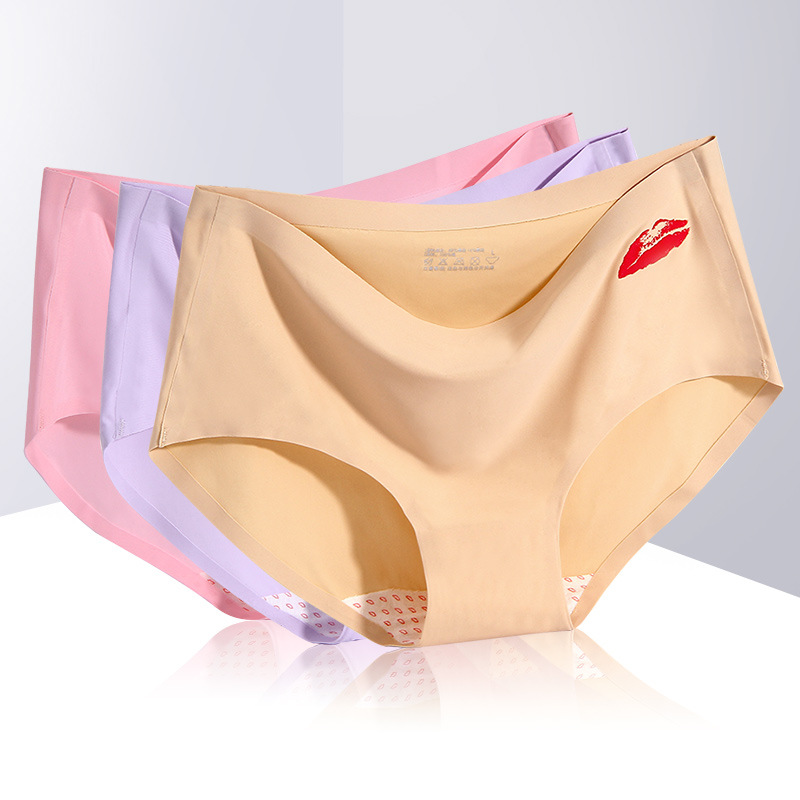 

ALENA New Women Panties One Piece Seamless Big Size Panty Selling Hot Brief Ice Silk Fabric Boyshort Boxer Brief S M  XL XXL, White
