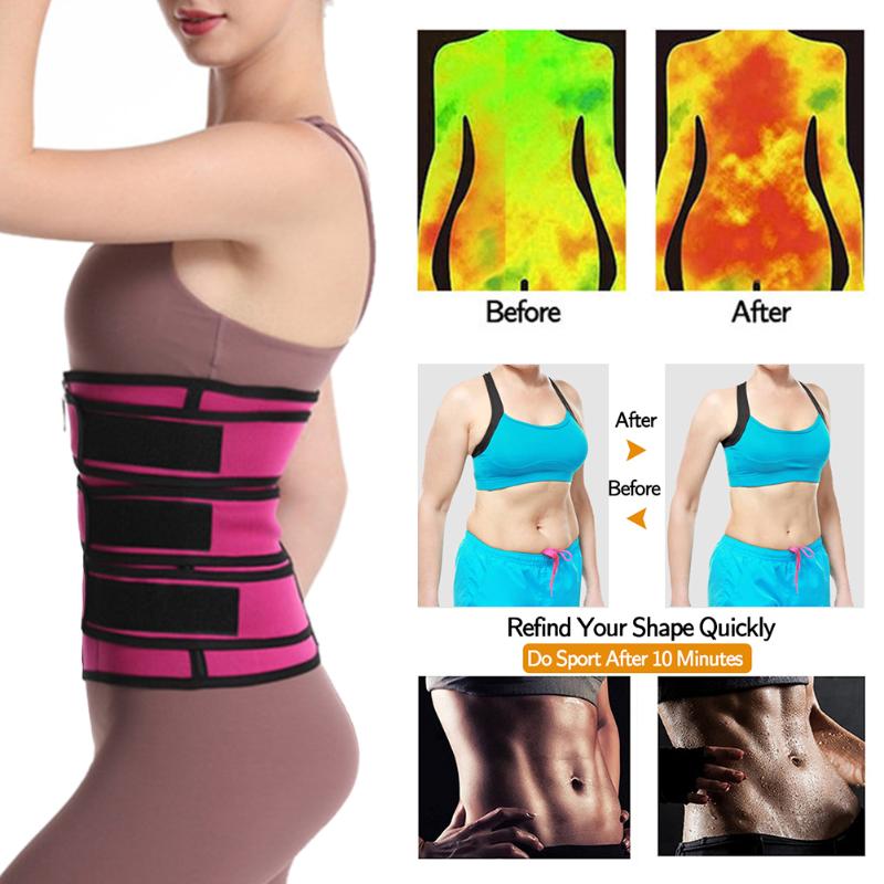 

Women Shaper Waist Cincher Corset Sweat Slimming Tummy Control Shaperwear Fitness Body Shaper Waist Trainer Belt Dropship, Black