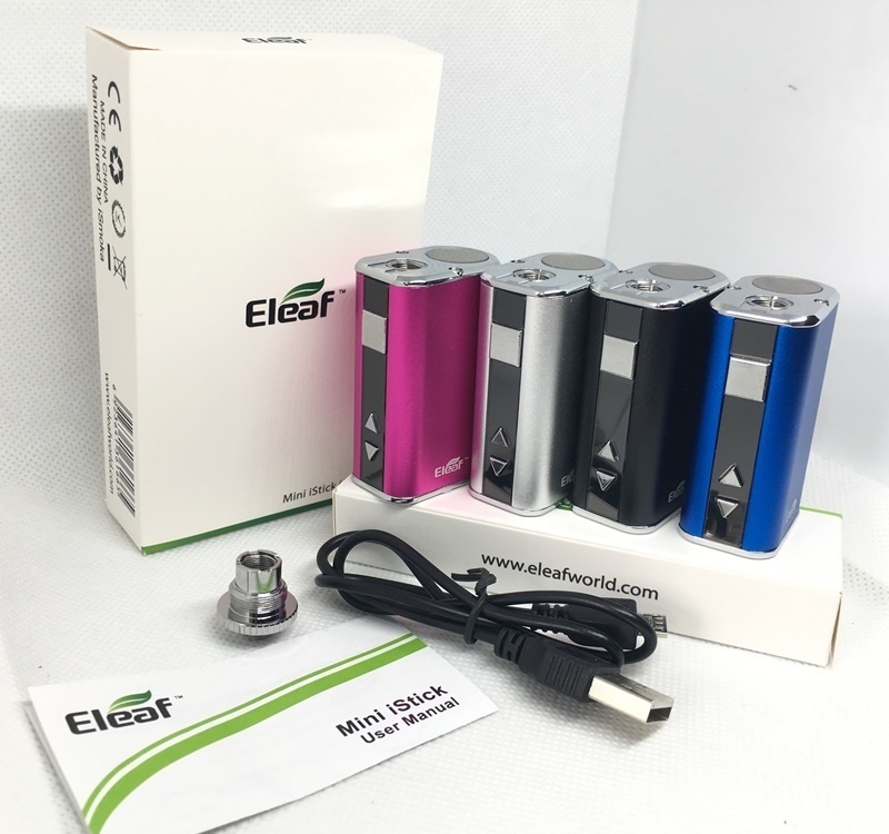 

Eleaf iStick 10W mini battery I stick 10W box mod with usb charge & 510 ego adapter 1050mah istick mini battery 4 colors DHL