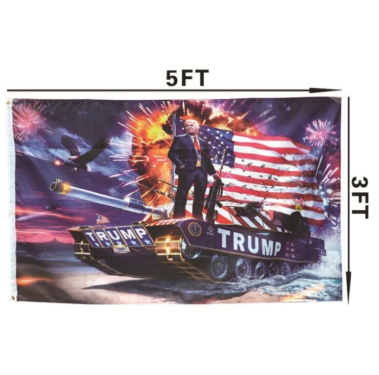 

Hot 90*150cm Donald John Trump flags Amercia Flags Polyester Head Metal Grommet Personality Decortive Trump Banner Flag H175 02