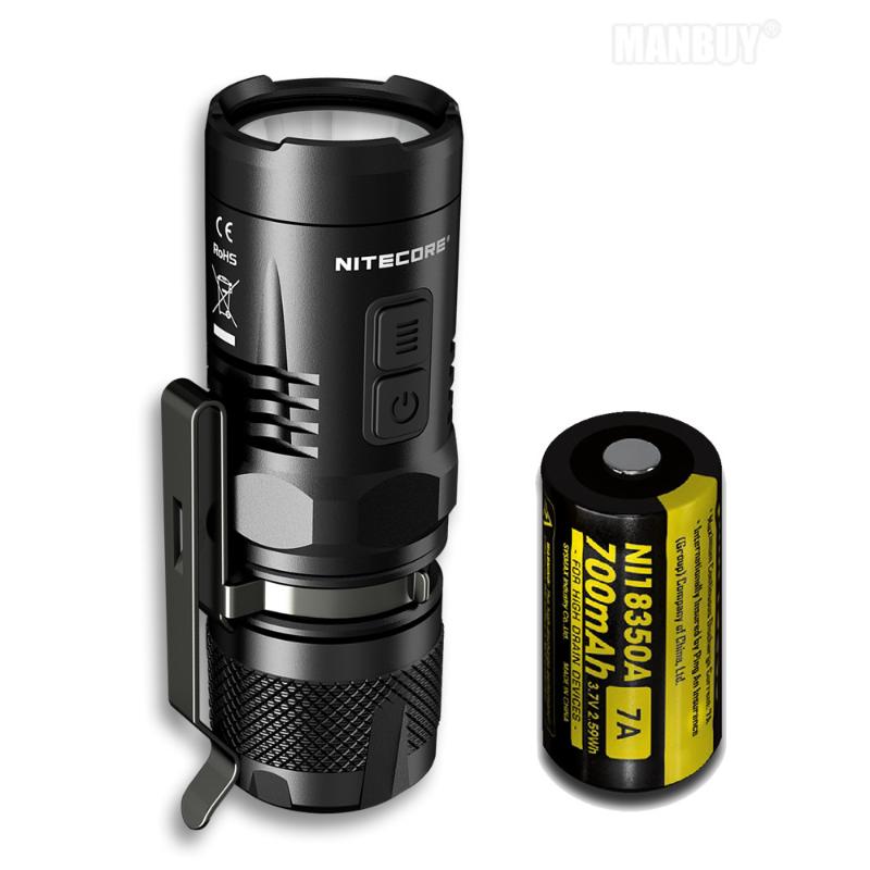 

NITECORE Wholesale EC11 +IMR 18350 Rechargeable Battery 900LM White+Red LEDs Waterproof Rescue Outdoor Search Camping