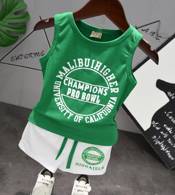 

2020 Boys Designer Sport Suits Kids Vest + Shorts Children New Suit Boy and Girls Casual Two-piece Set Kids Fashion Summer Sportswears, Purple