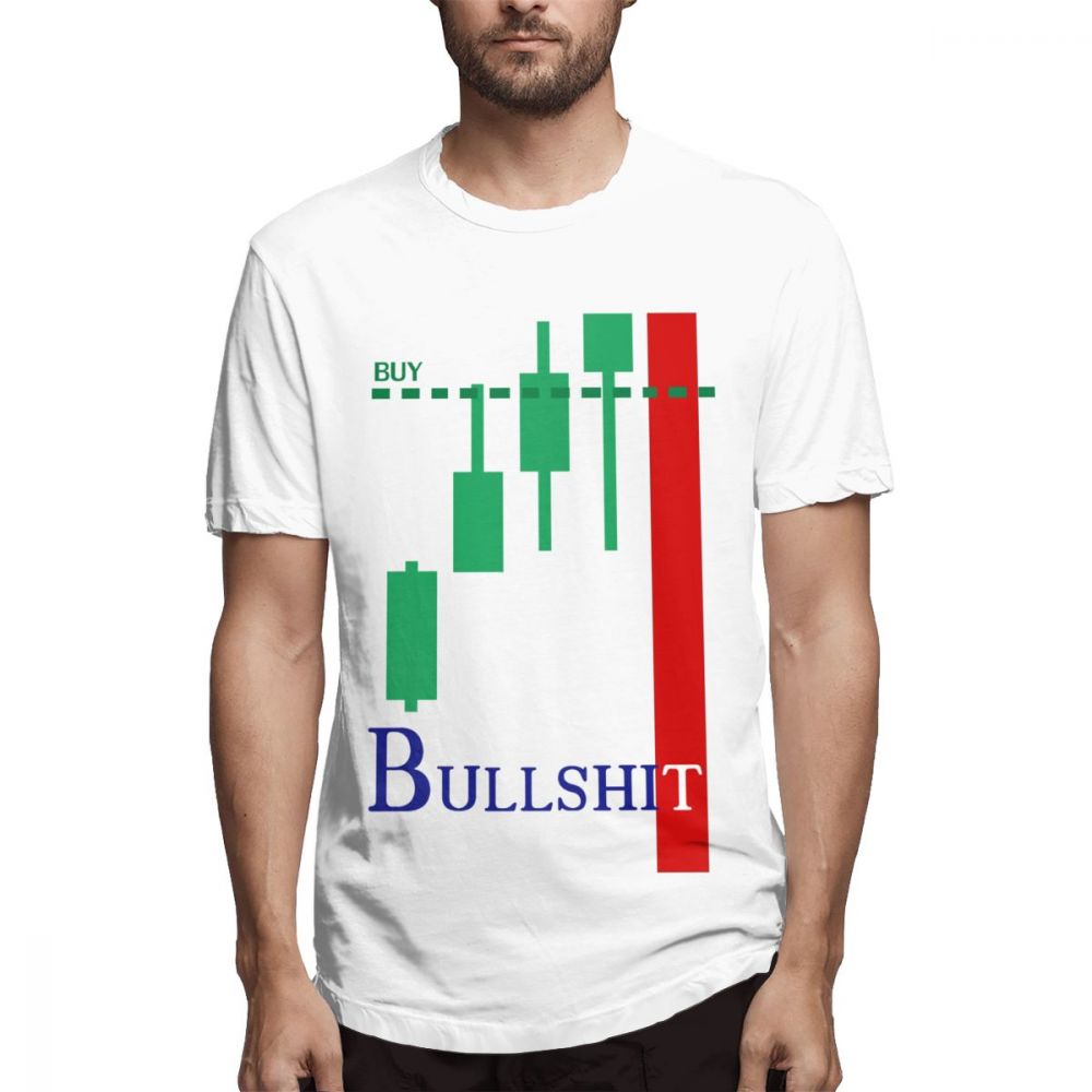 

Pure Cotton Geek Day Trade Investment Forex Stock market T Shirt Novelty Candlestick Chart 100% Cotton T-shirt, Dark grey