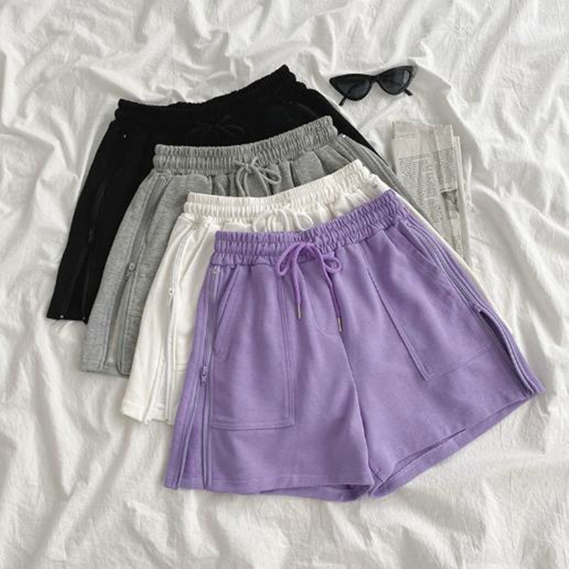 

Casual home pants women sleepwear shorts pajamas pant lounge wear cotton short sleep pants girl' nightwear sleeping pijama pant, Black