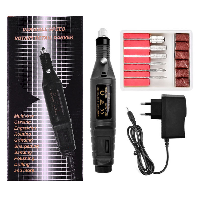 

Mini electric grinder drilling and milling cutter gel nail removal drill manicure machine rotation tool kit DHL FREE SHIPPING