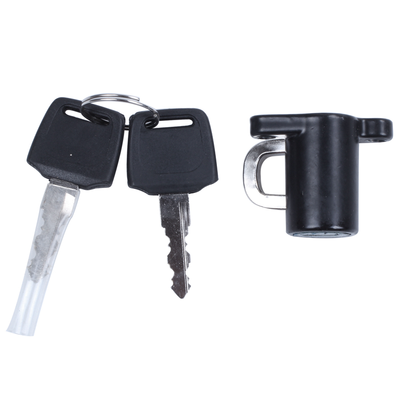 

Universal Motorcycle Motorbike Bike Helmet Lock Hanger Hook & 2 Keys Set Black