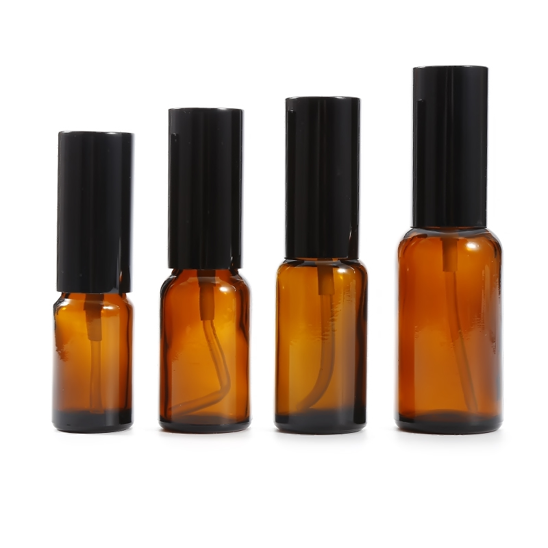 

1pcs 15ml/20ml/30ml/50ml Travel Glass Refillable Oil Empty Container Perfume Sprayer Amber Bottle Pot Face Lotion Atomizer