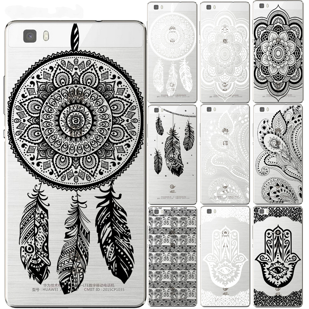 Floral Lace Mandala Case For Coque Huawei P8 P9 P10 P20 P30 Lite Plus Mate 10 Pro Y5 Y6 II Y3 Y7 2017 Honor 9 6X 7X Phone Cover-image-562753088