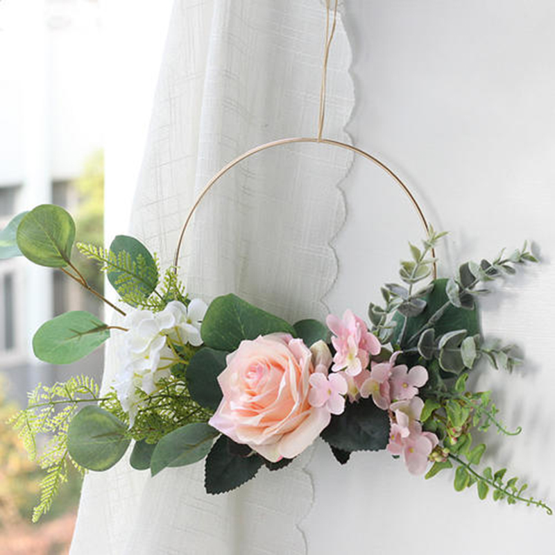 

10 - 40cm Metal ring DIY Flower Wreath garland Wedding Valentine's Day Gift Decoration Girl Room Catcher hoop, 10cm