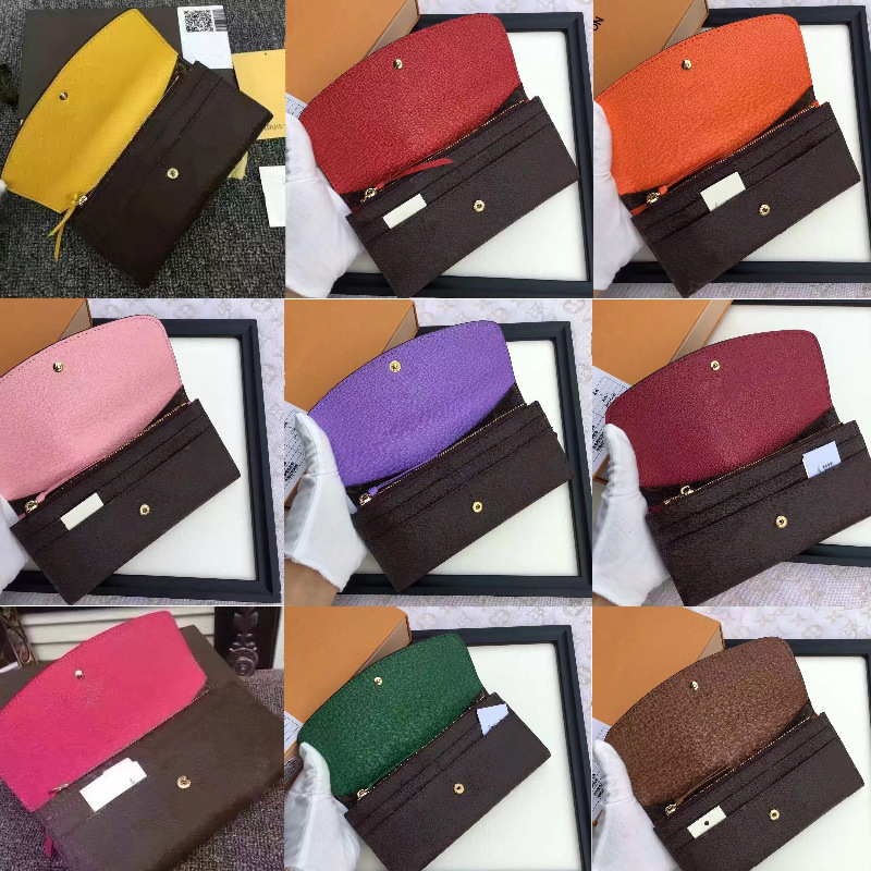 

2021 European Classic Design Clutch Bag Men and Women Long Designer Wallet Good Quality, Red