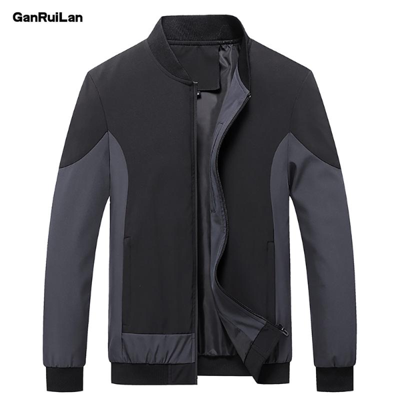 

New Mens Bomber Jacket 2020 Spring Autumn Male Baseball Thin Jackets Brand Casual Coat Top Men's windbreaker Jacket B0739, Gray color