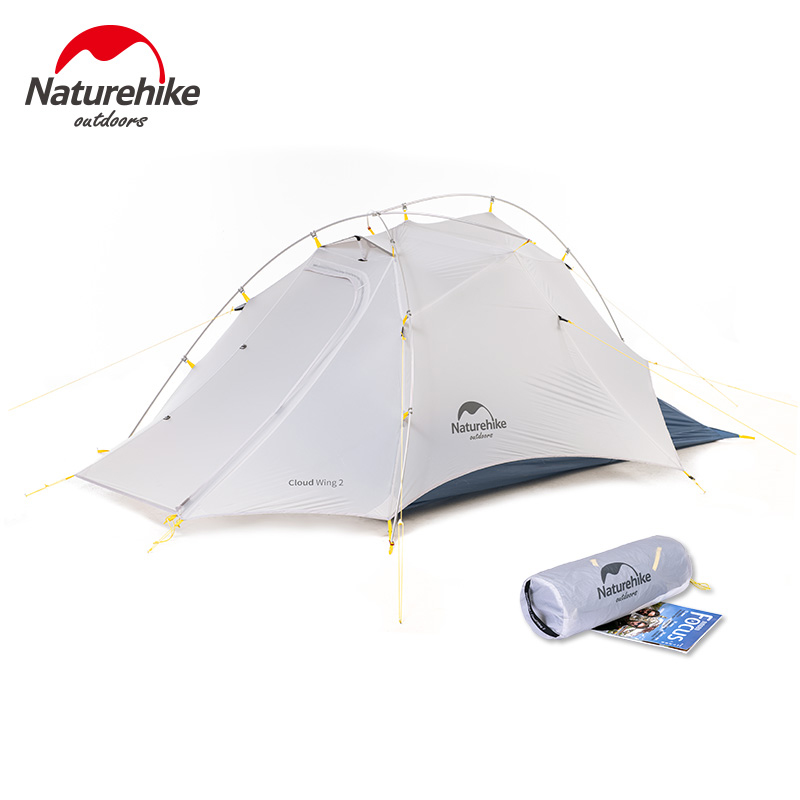

Naturehike Cloud Up Wing Camping Tent Ultralight 2 Persons Portable Travel 15D Nylon Waterproof 20D Double Line Nylon Silicon