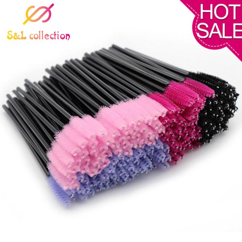 

150pcs 3 pack Disposable Eyelash Brush Mascara Wands Applicator Eyelash Comb Makeup Brushes Individual Lash Removing Swab Micro