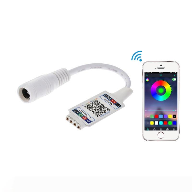 

WiFi Bluetooth Music RGB Controller DC5-24V Mini Smart Light Strip Controller Dimmer For 5050 3528 RGB LED Strip Tape