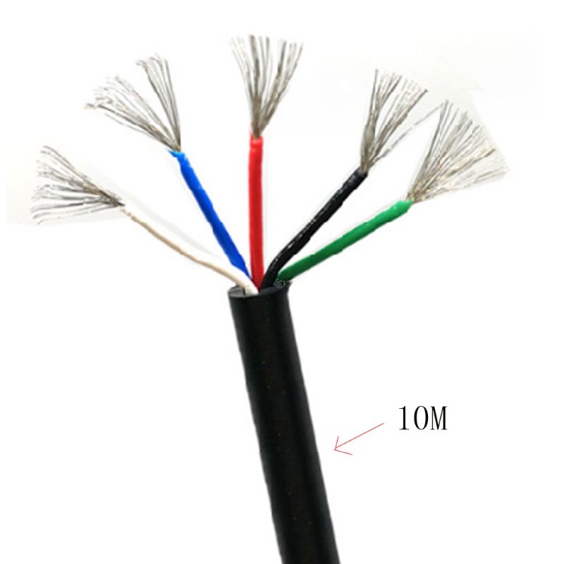 

5 Cores Cable Wire Electronic Soldering Iron STC-T12 Line Welding Station Handle