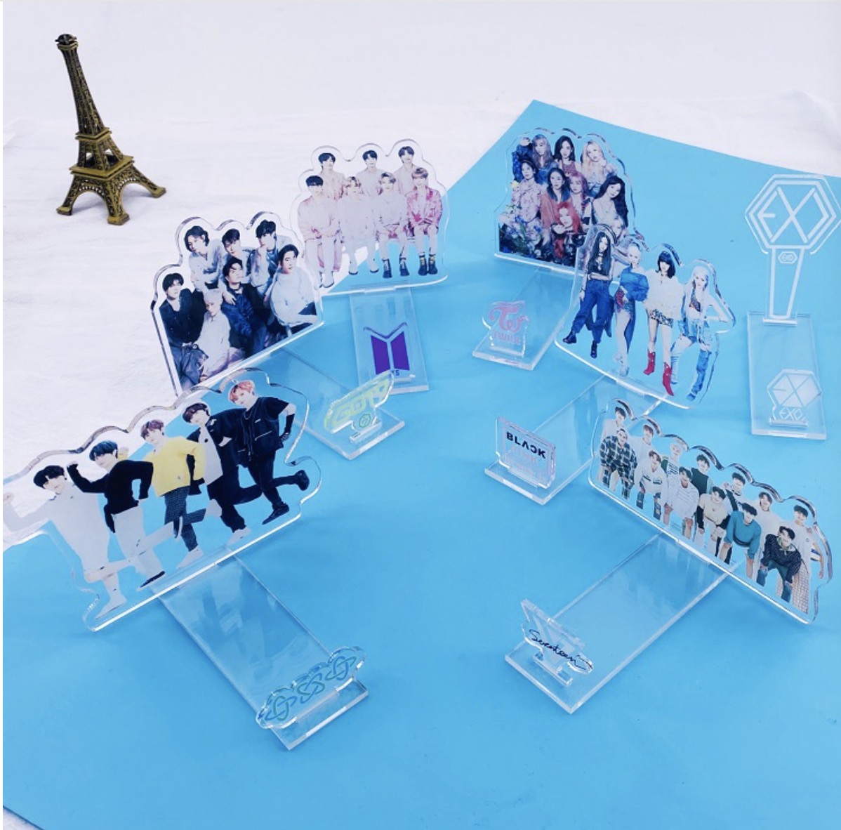 

10pcs/lot BTS/twice/blackpink/got7/exo/seventeen/txt same style standee/phone stent free shipping