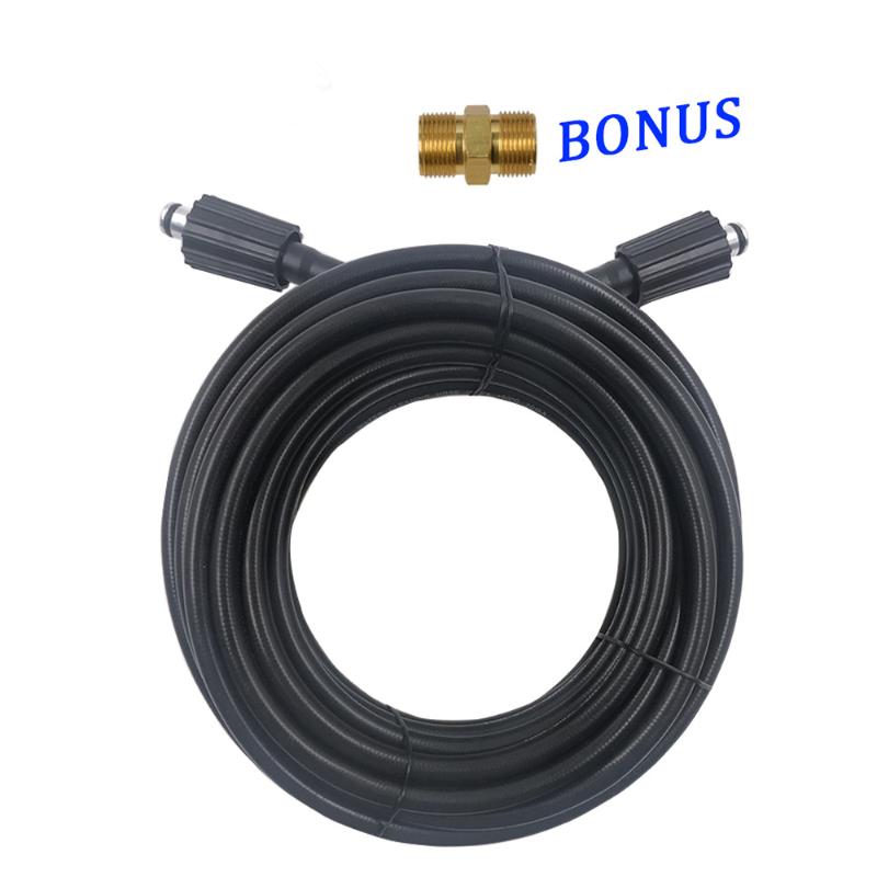 

High Pressure Washer Hose Cord Pipe CarWash Hose Water Cleaning Extension M22-pin 14/15 for Karcher Elitech Interskol Huter