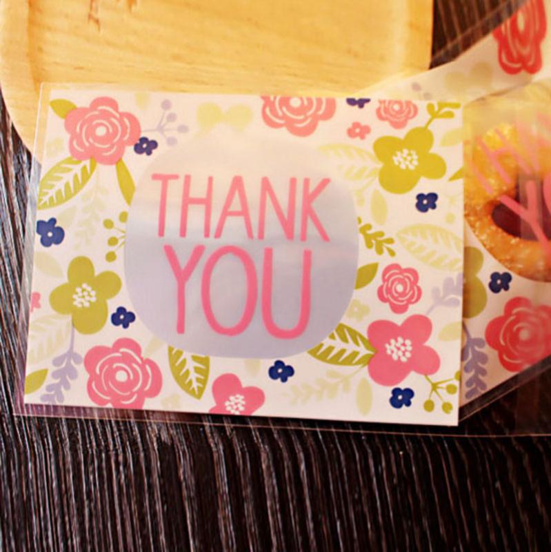 

Christmas Decorations Plastic Bags Thank you Candy Bag Thanksgiving Day Decoration Gift Packaging Bag Wedding Xmas Party Supplie