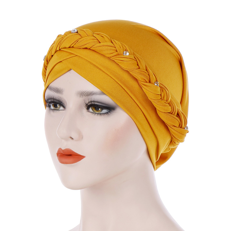 

Turban Braid Muslim Milk Silk Prayer Hats Wraps Hijab Caps Women Muslim Cap Islamic Hijab Beanie Bandanas Scarf