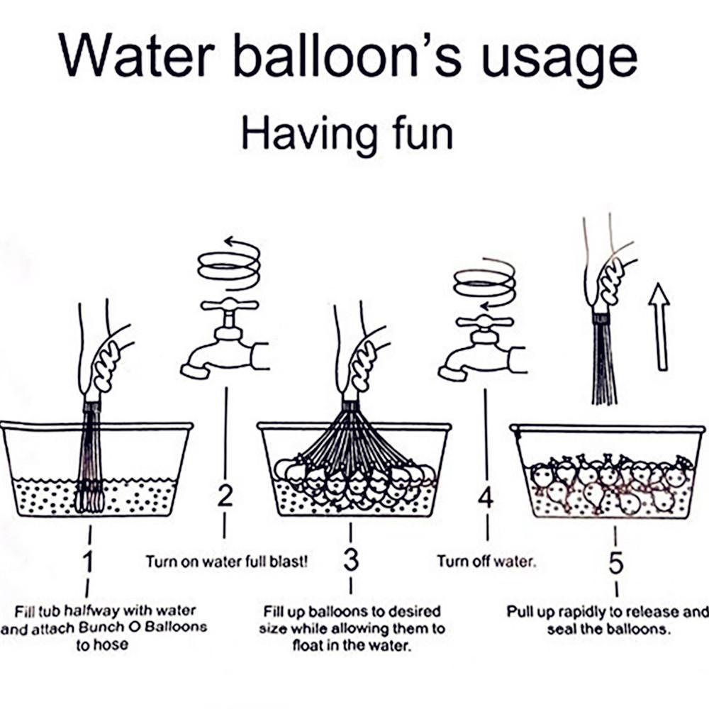 

2021 Waters Balloons Balls W aters Bomb Pump Rapid Injection Summer Beach Games Water inflatable Sprinking Ballons, Multicolor