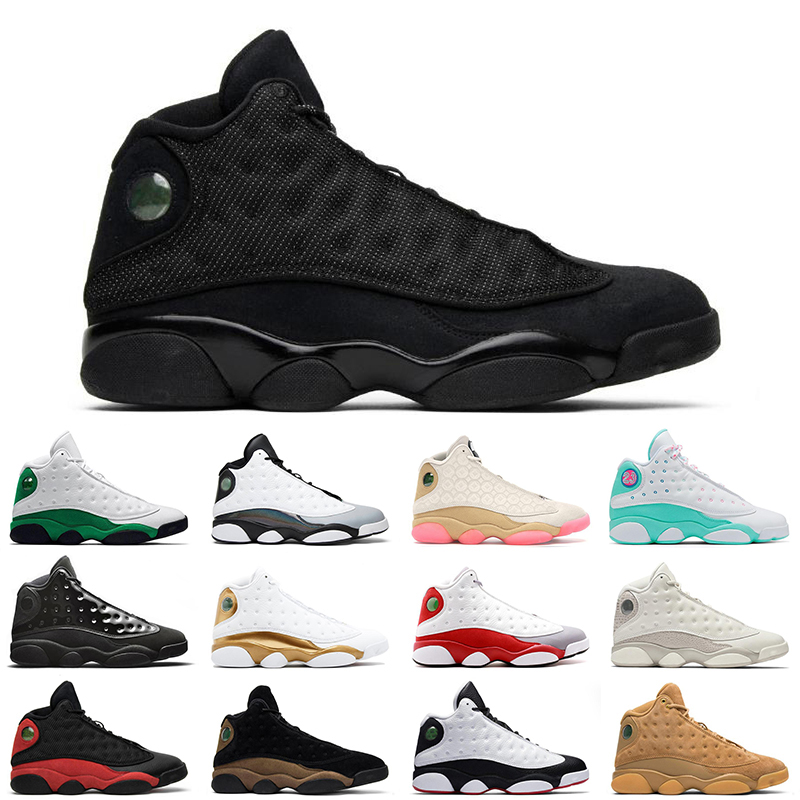 

13 Black cat 13s mens outdoor shoes Island Green Playground Reverse He Got Game Bred men trainer sneakers, Wheat