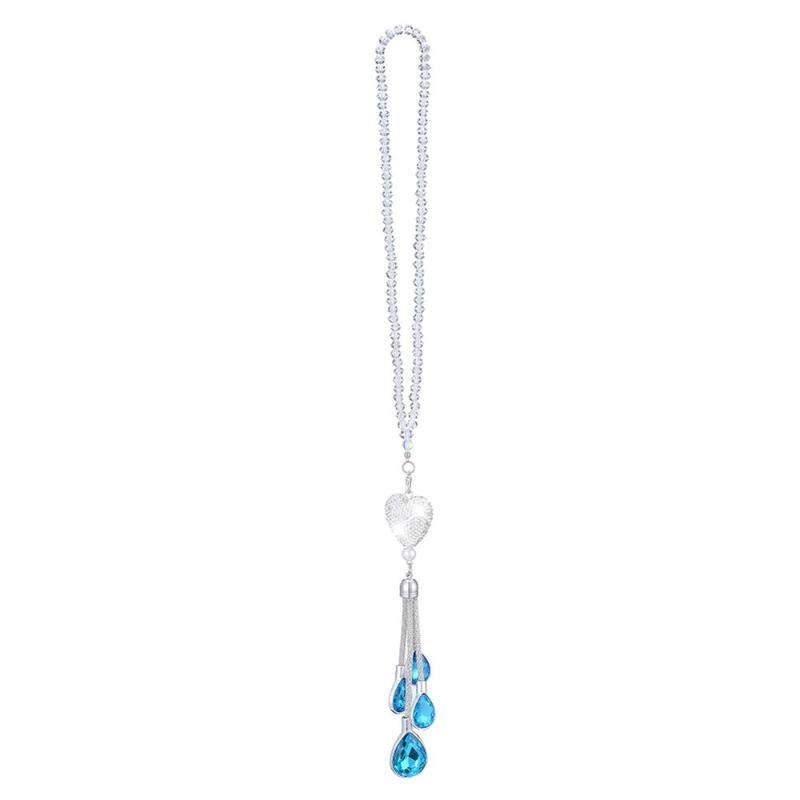 

Hanging Car Ornament Rear View Mirror Pendants Bling Styling Automobile Interior Decoration Accessories Heart Shape 7 Colors Fo