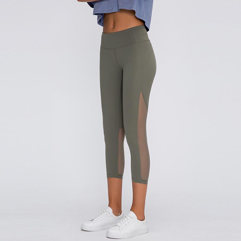 

2020 Women Leggings Sexy Yoga Pants Push Up Fitness Gym Leggings Running Mesh Workout Pants Femme High Waist Mujer, As shown