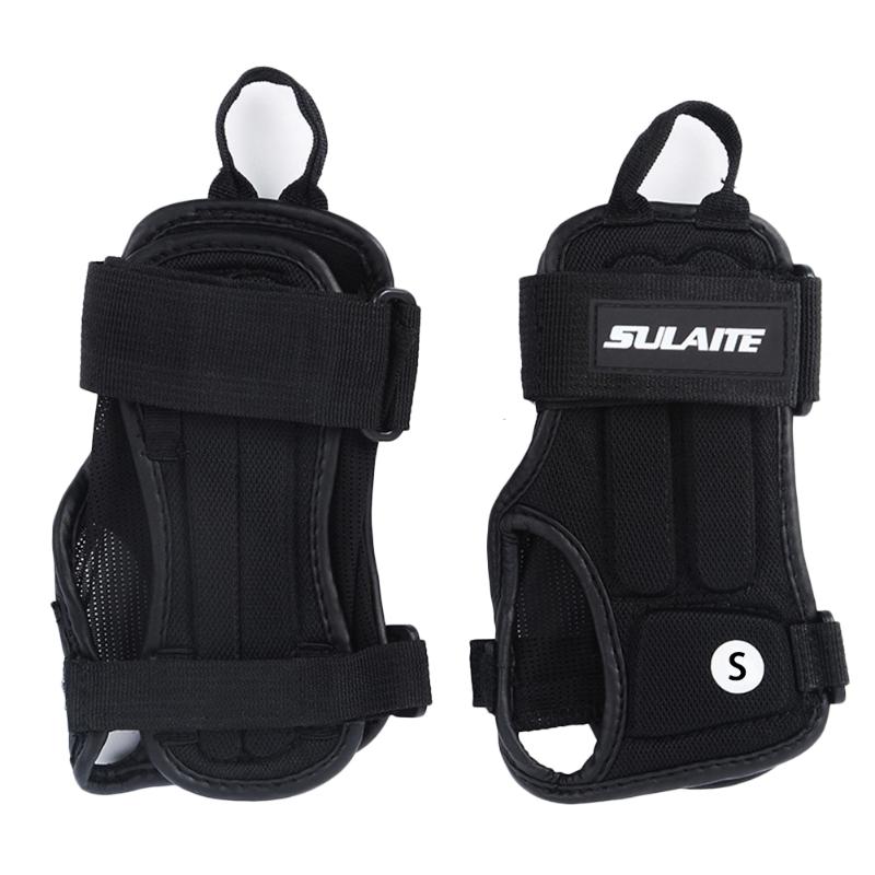 

2Pcs Wrist Guard Brace Adjustable Hook Loop Fastener Wrist Moto Knee Protector Cold-Proof Crashproof Gear Guards Outdoor Riding