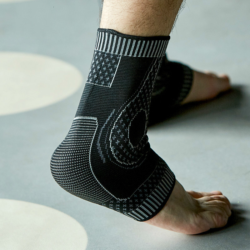 

2Pcs Sports Compression Ankle Brace Sock Elastic Foot Sleeve Support for Join Pain Recovery Plantar Fasciitis Running Jogging, As pic