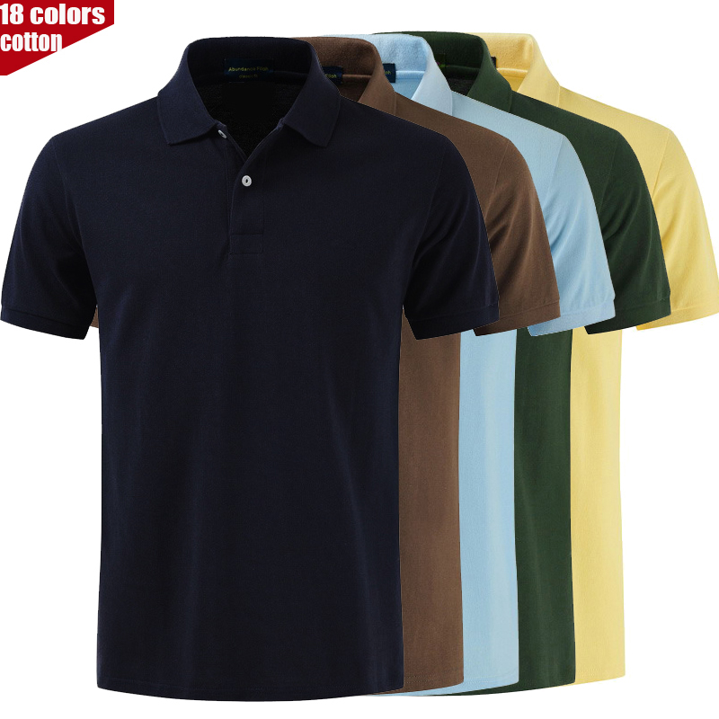 

TOP quality 2019 New Fashion Slim Fit Short Sleeve T Shirt Casual Turn-Down Collar Men's Cotton T-Shirt Golf polos shirt -4XL, Pink