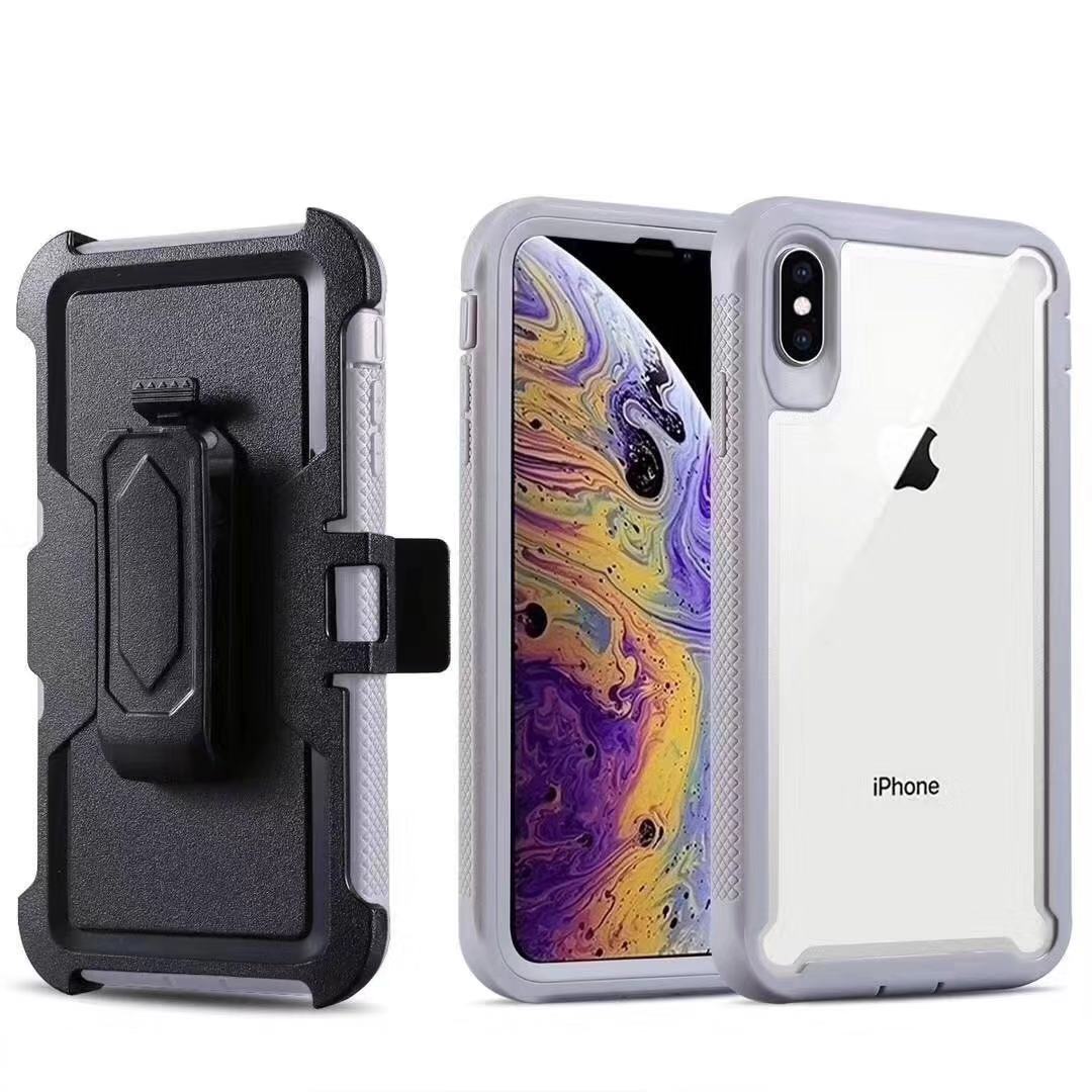 

For Iphone 12 11 Pro Max 6 7 8 Plus X XS MAX XR Heavy Duty Rugged Full Body Protective Shock Absorption Belt Clip Holster case, #10