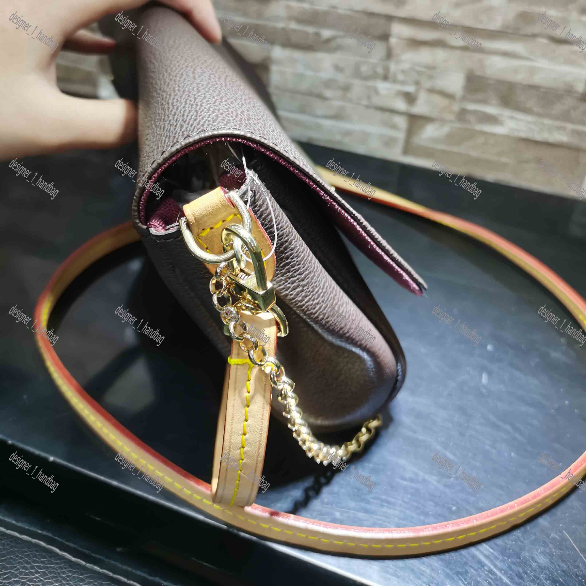 

PALLAS CLUTCH Monos ram Lady Classic Letter Flower Design Element Clut With boxch Fashion Evening Bag Handbag Small Shoulder Bag Canvas PVC, Brown